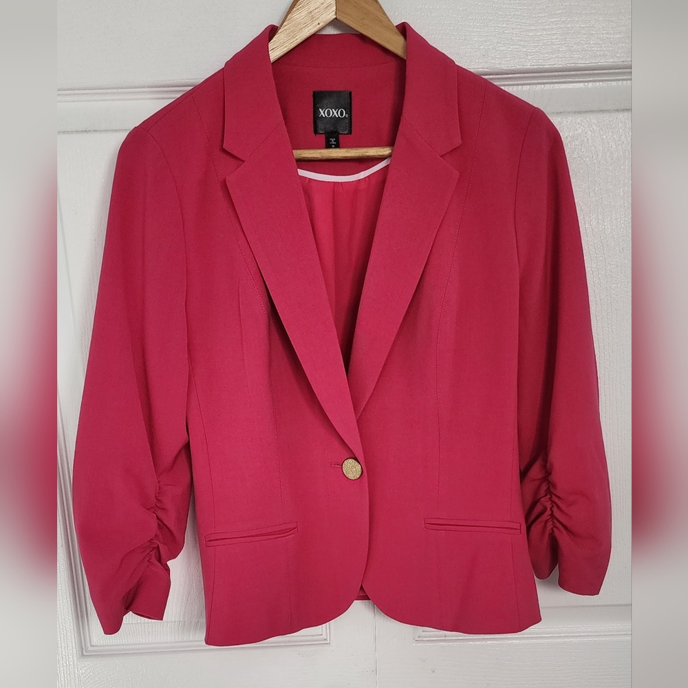 XOXO Womens Pink Blazer/Jacket